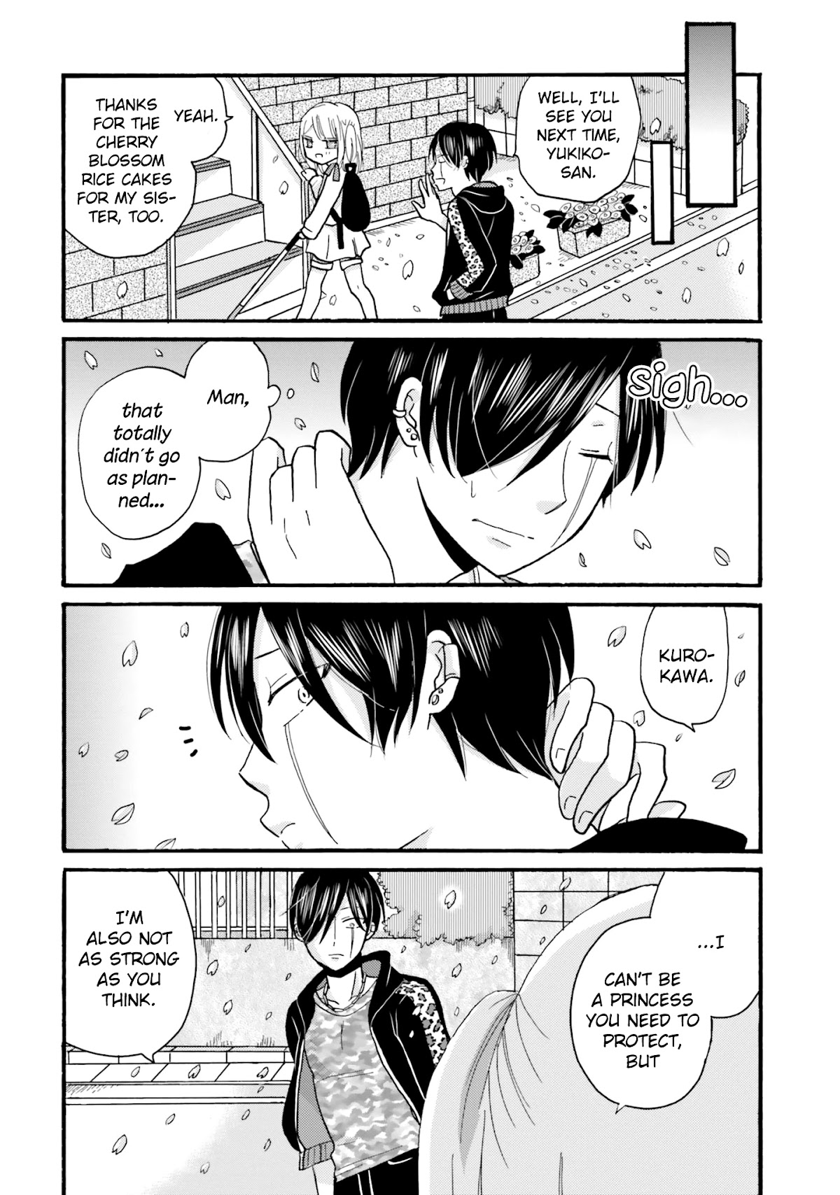 Yankee-kun and the White Cane Girl Chapter 83 page 12 - Chapter 83: I Want to Protect You ②