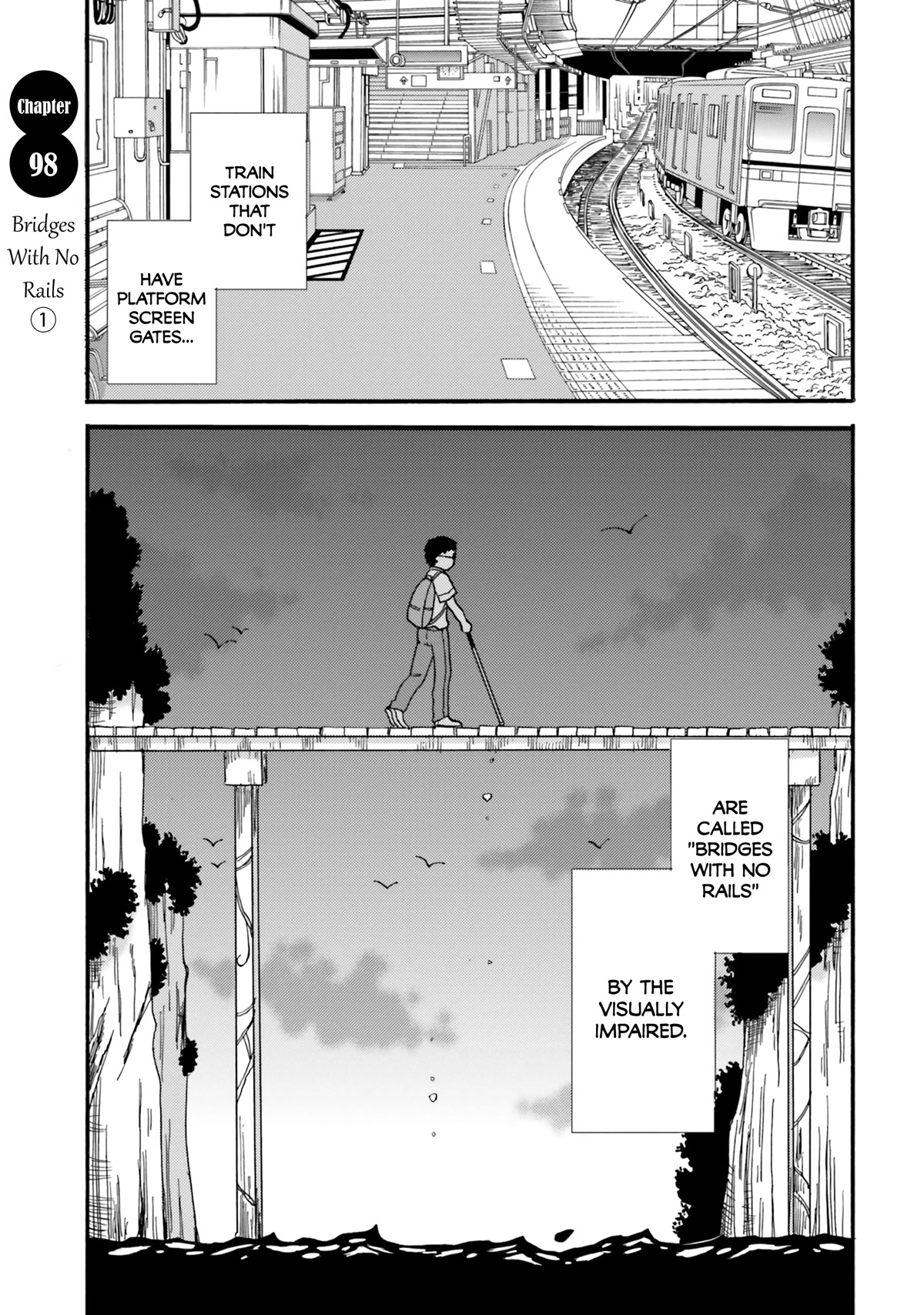 Yankee-kun and the White Cane Girl Chapter 98 page 7 - Chapter 98: Bridges With No Rails ①