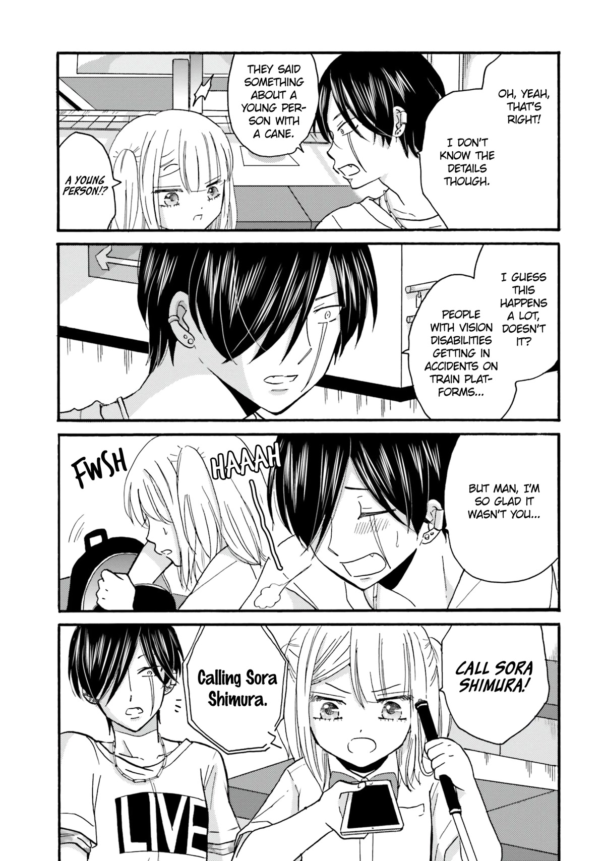 Yankee-kun and the White Cane Girl Chapter 99 page 9 - Chapter 99: Bridge with No Rails ②