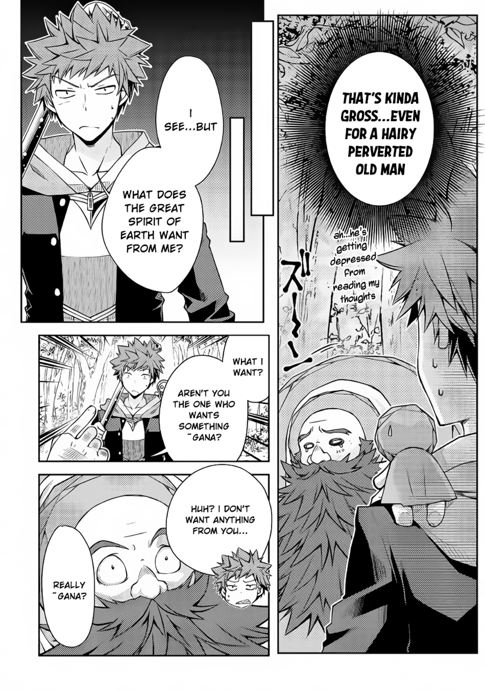 Yankee Wa Isekai De Seirei Ni Aisaremasu. Chapter 17 page 9 - Chapter 17: A Hairy Perverted Old Man (The Great Spirit of Earth)