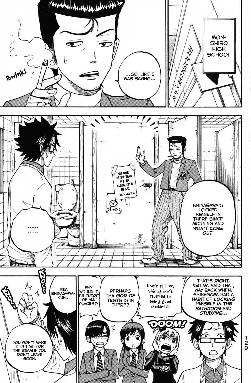 Yanki-kun to Megane-chan Chapter 154 page 11 - Chapter 154: The Bathroom Belongs To Everyone.