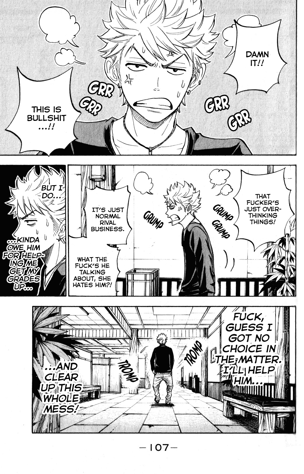 Yanki-kun to Megane-chan Chapter 182 page 5 - Chapter 182: Schooling at Tono-U, Under the Moniker "Despair"...