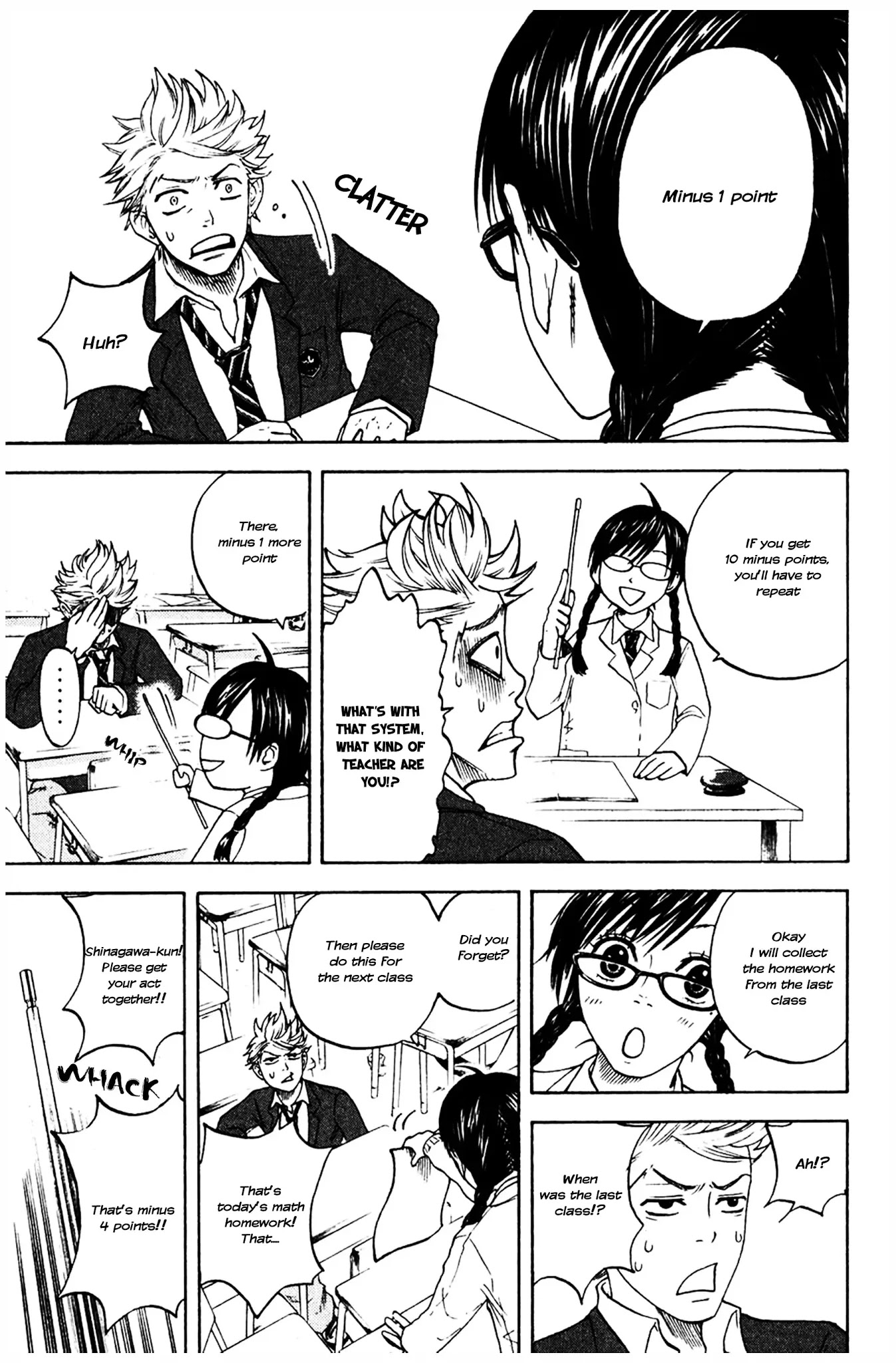 Yanki-kun to Megane-chan Chapter 2 page 11 - Chapter 2: Minus 10 Points Equals Repeat