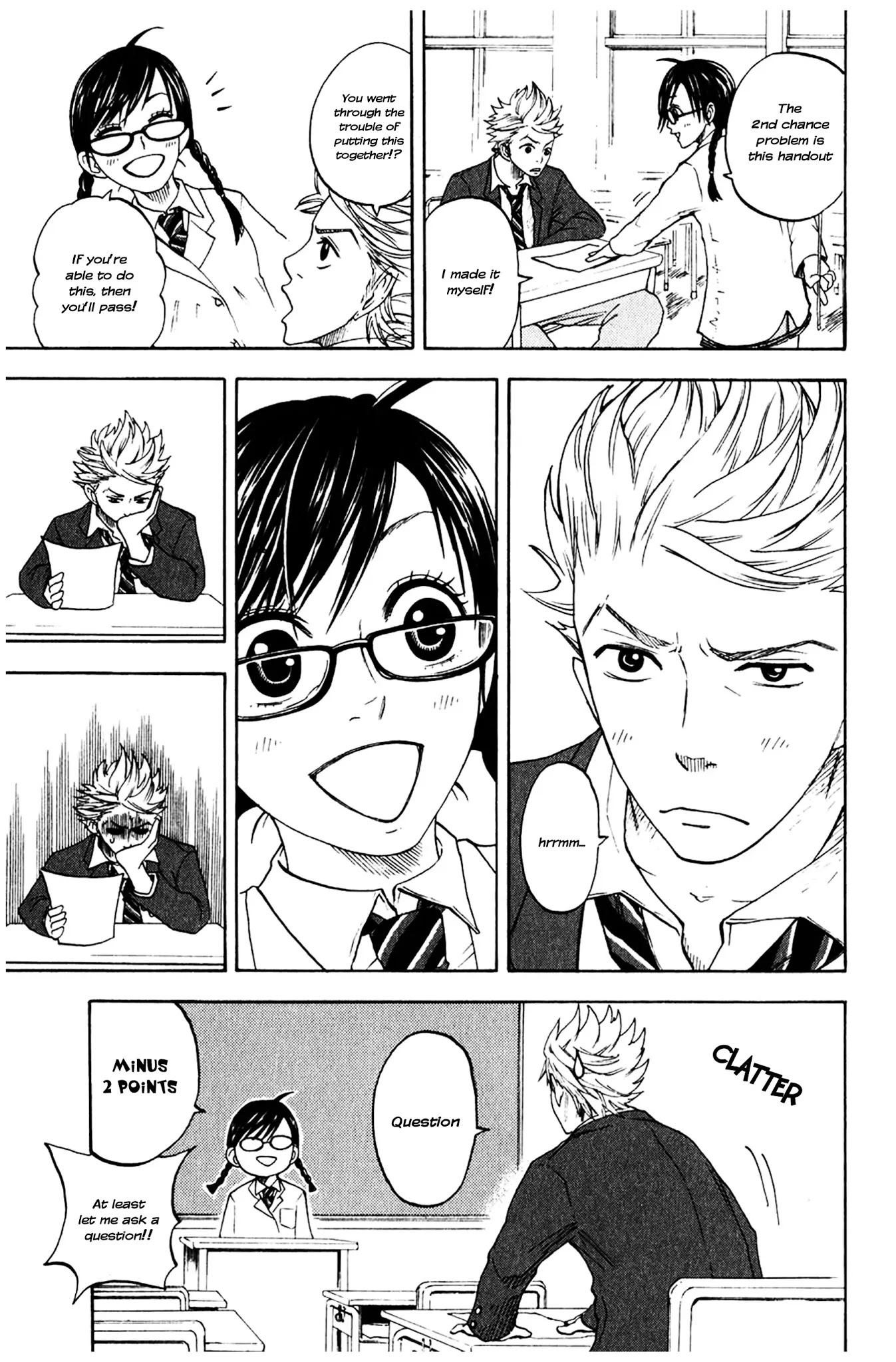 Yanki-kun to Megane-chan Chapter 2 page 13 - Chapter 2: Minus 10 Points Equals Repeat