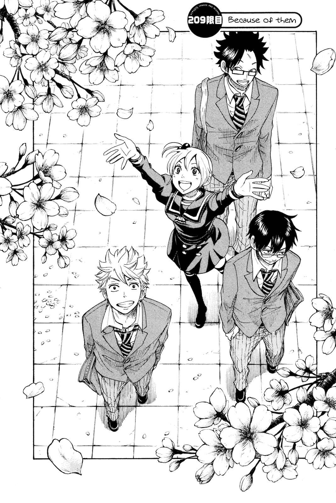 Yanki-kun to Megane-chan Chapter 209 page 1 - Chapter 209: Because of Them