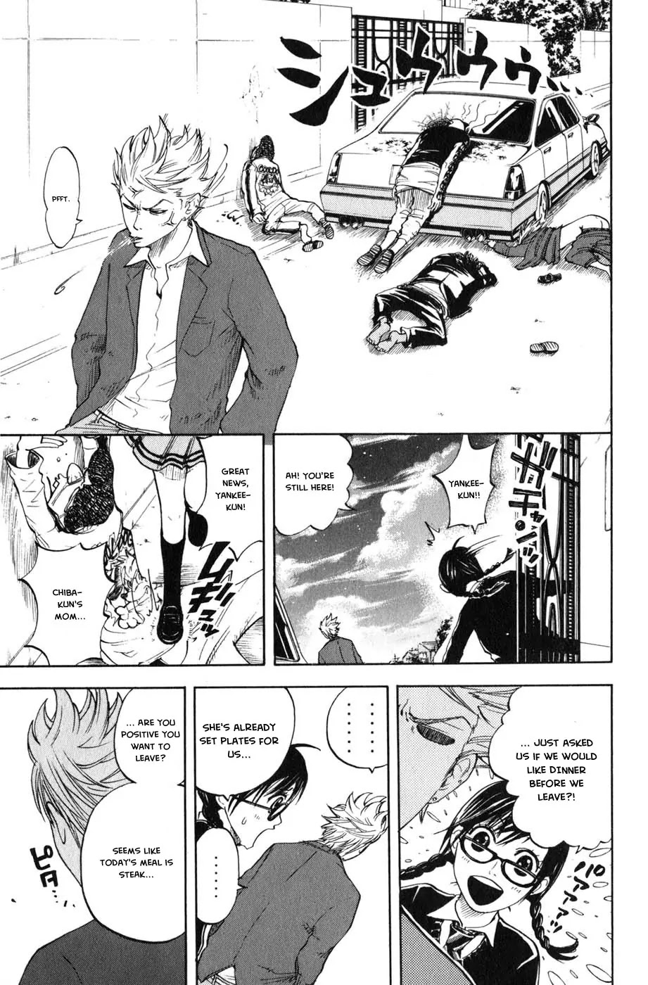 Yanki-kun to Megane-chan Chapter 4 page 15 - Chapter 4: The Meat's Gonna Get Cold!