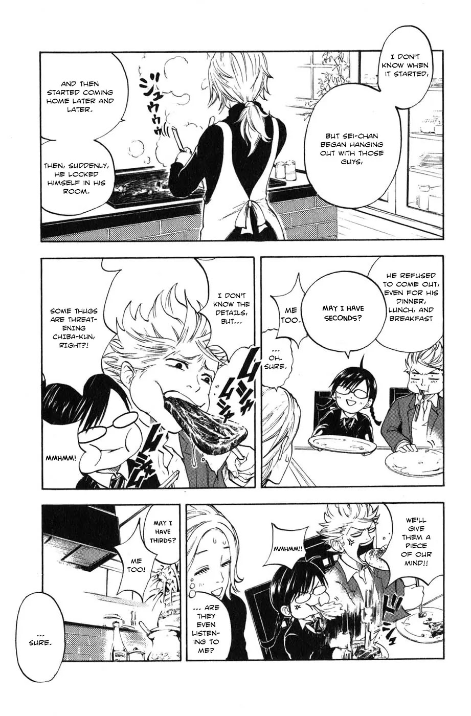 Yanki-kun to Megane-chan Chapter 4 page 21 - Chapter 4: The Meat's Gonna Get Cold!