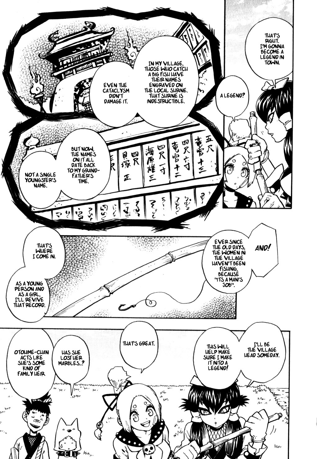 Yaoyorozu Girl Chapter 13 page 7 - Chapter 13: Legendary Fishing