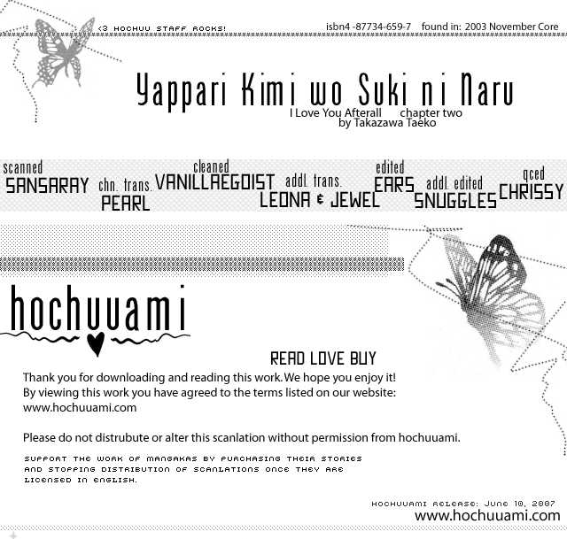 Yappari Kimi wo Suki ni Naru Chapter 2 page 1 - Chapter 2 : I Love You After All ~ Part 2