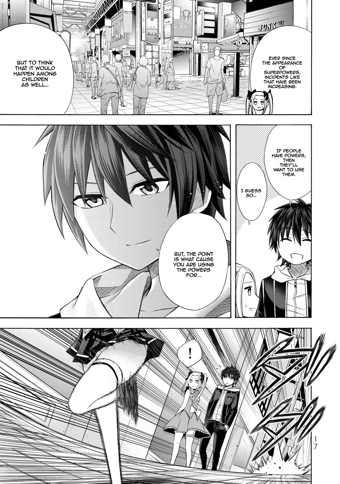 Yari Sugita Majin Senmetsu-sha no Nana-tai Tsumi Yuugi (New Game) Chapter 1 page 16 - Chapter 1: A Thursday Where Fates Interwine