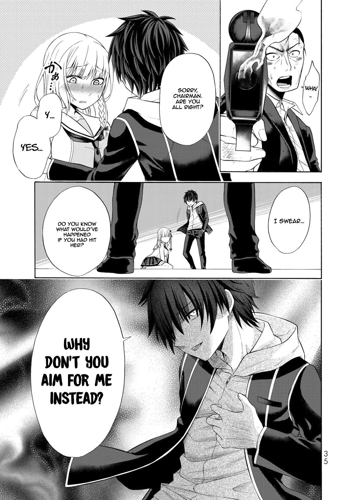 Yari Sugita Majin Senmetsu-sha no Nana-tai Tsumi Yuugi (New Game) Chapter 1 page 34 - Chapter 1: A Thursday Where Fates Interwine