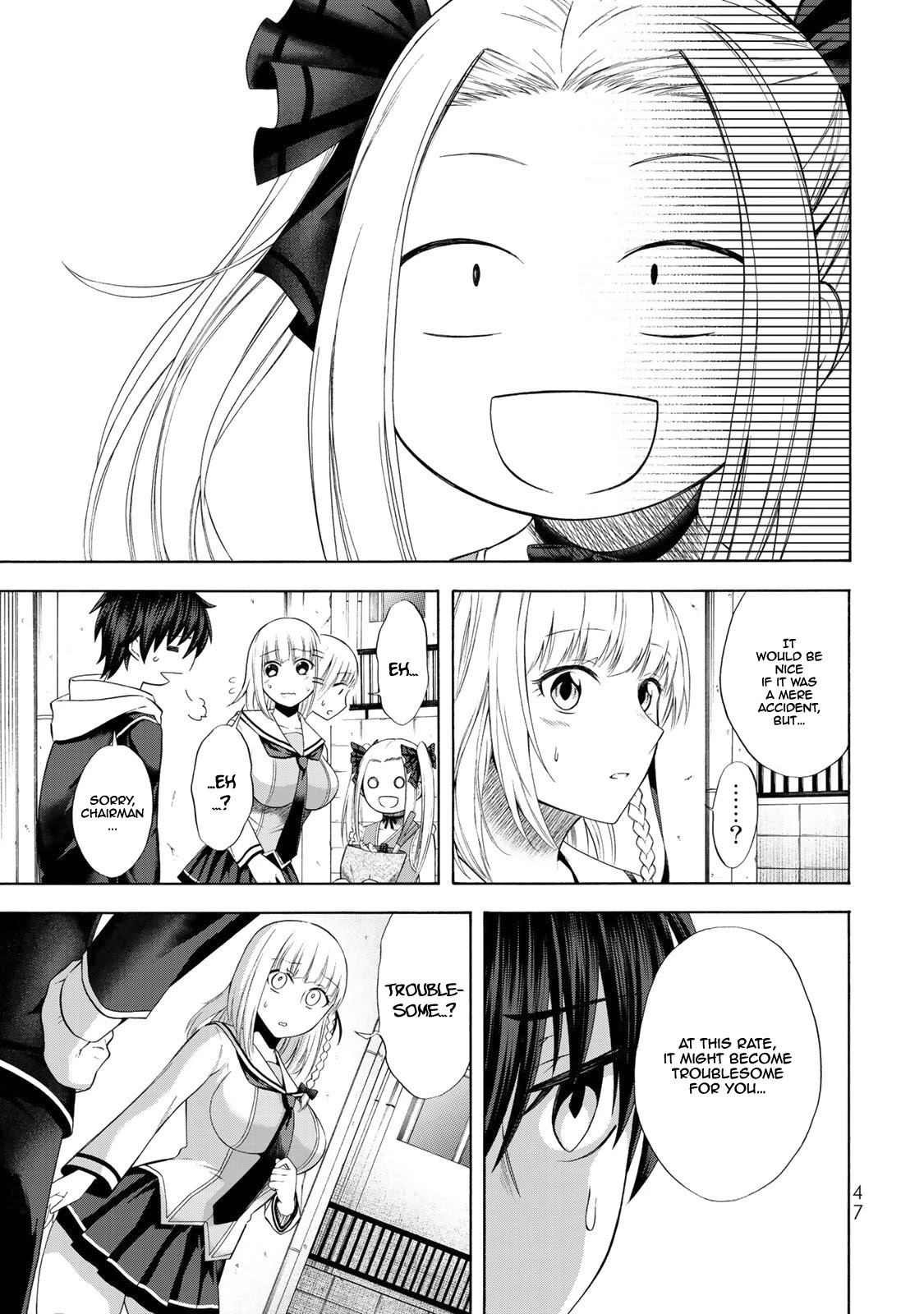 Yari Sugita Majin Senmetsu-sha no Nana-tai Tsumi Yuugi (New Game) Chapter 1 page 46 - Chapter 1: A Thursday Where Fates Interwine