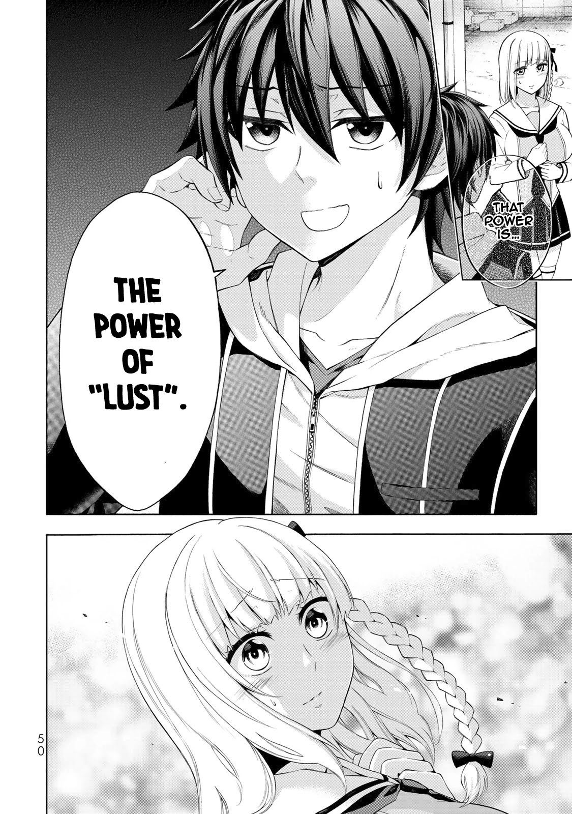 Yari Sugita Majin Senmetsu-sha no Nana-tai Tsumi Yuugi (New Game) Chapter 1 page 49 - Chapter 1: A Thursday Where Fates Interwine