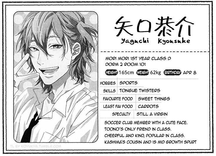 Yarichin Bitch Club Chapter 8.5 page 3 - Chapter 8.5 : Character Profiles
