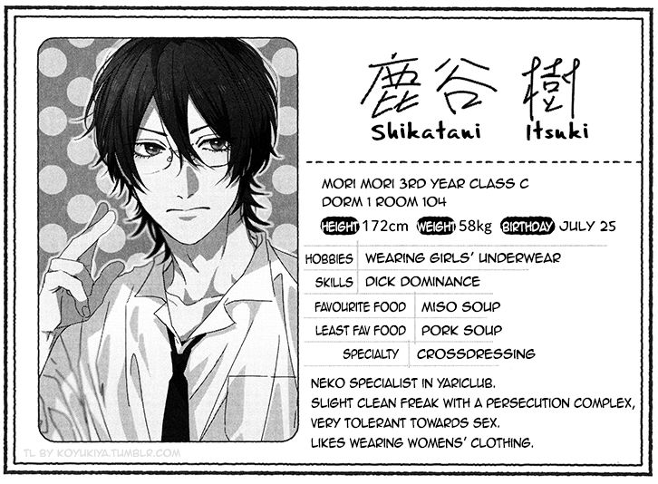 Yarichin Bitch Club Chapter 8.5 page 4 - Chapter 8.5 : Character Profiles