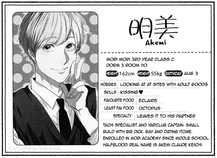 Yarichin Bitch Club Chapter 8.5 page 5 - Chapter 8.5 : Character Profiles