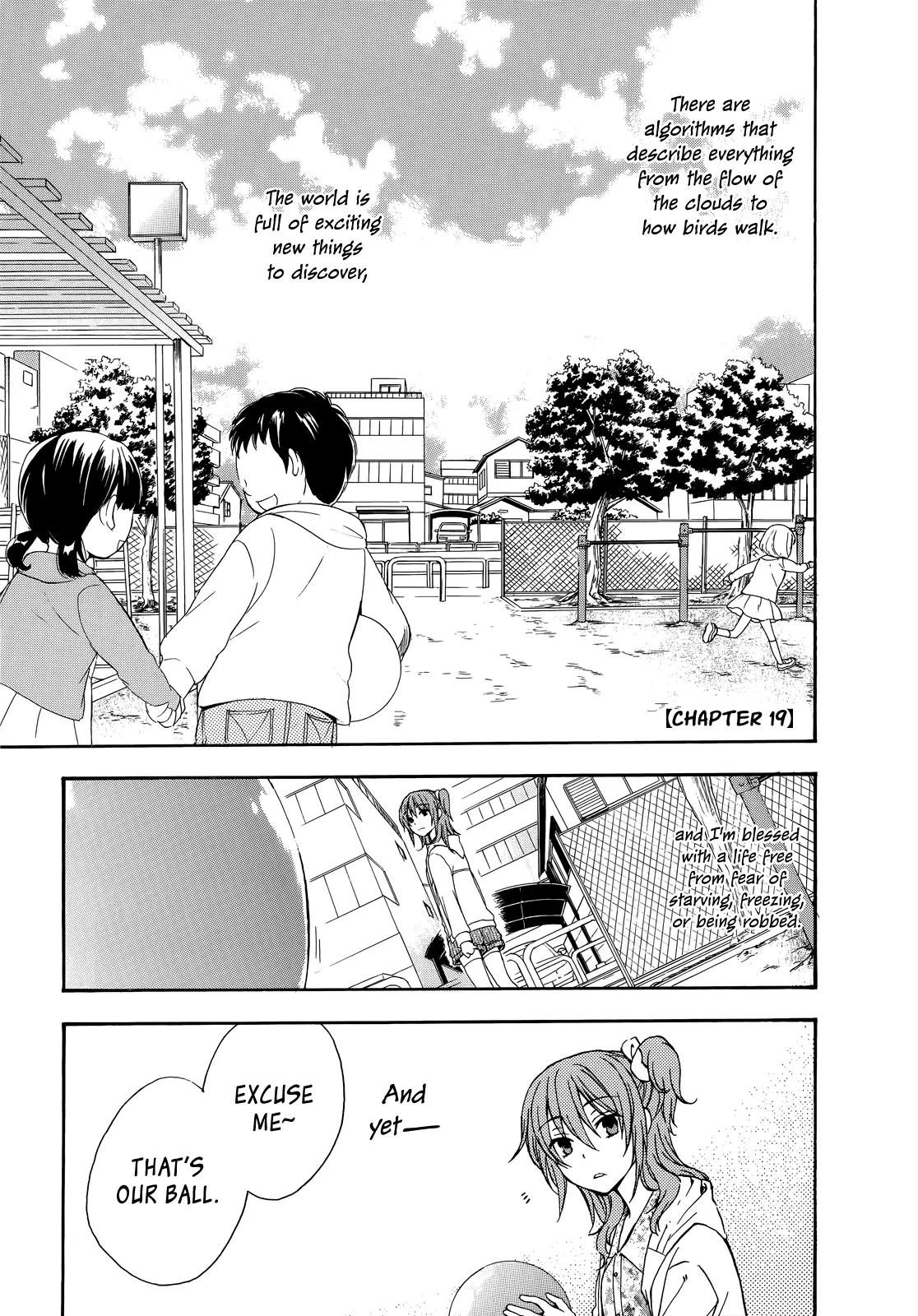 Yasashii Sekai no Tsukurikata Chapter 19 page 1 - Chapter 19: Their Axom of Choice