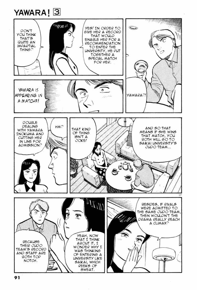 Yawara! Chapter 27.2 page 17 - Chapter 27 v2 : Yawaras' Feeling