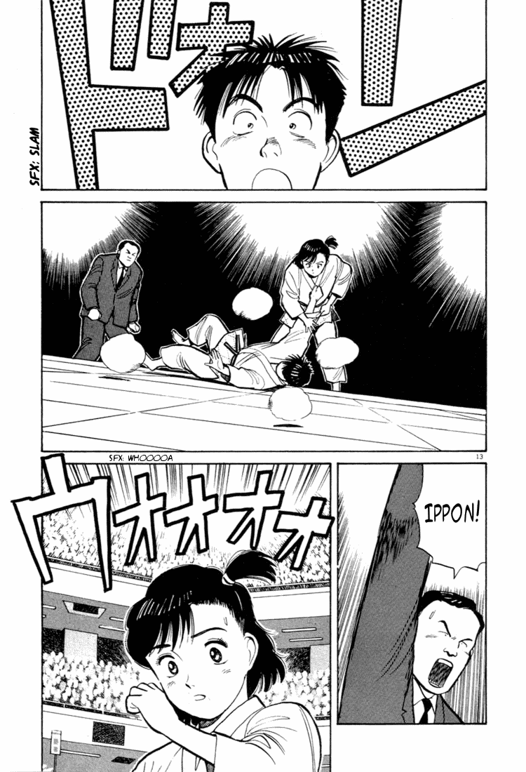 Yawara! Chapter 35.2 page 13 - Chapter 35 v2 : Official Match Debut!