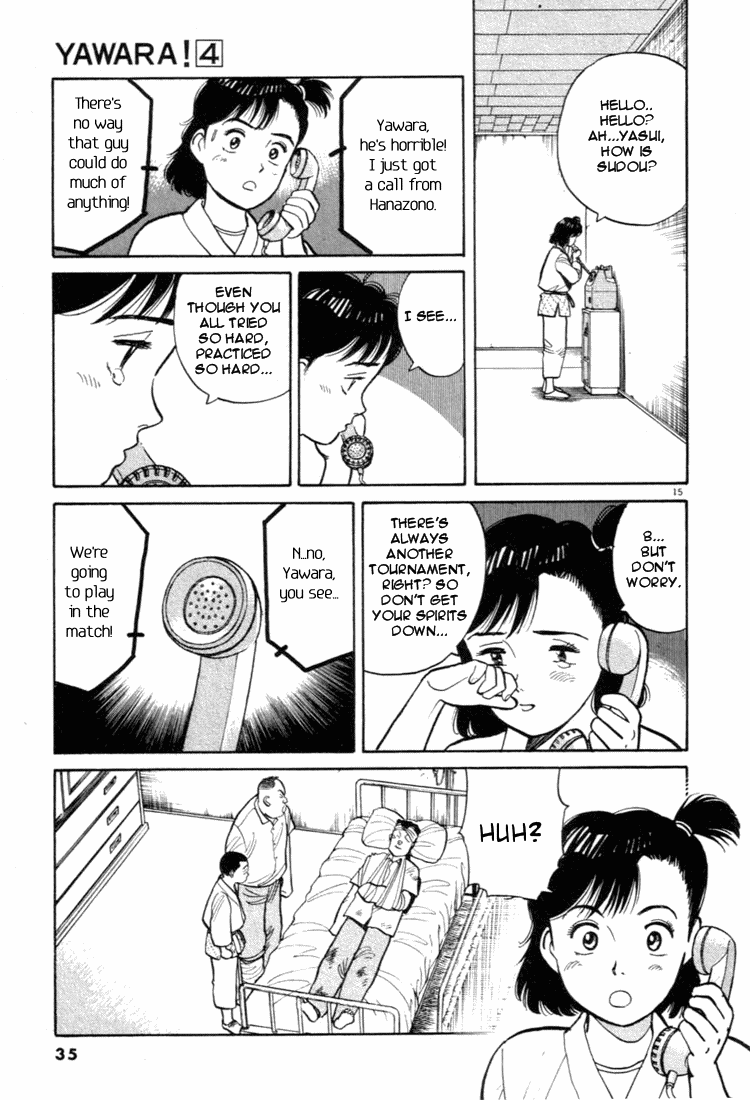 Yawara! Chapter 35.2 page 15 - Chapter 35 v2 : Official Match Debut!