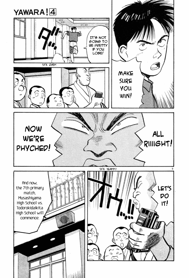 Yawara! Chapter 37.2 page 9 - Chapter 37 v2 : Sensation at Setayaga 12 Gym!