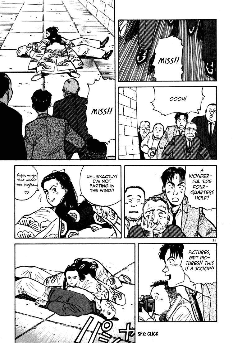 Yawara! Chapter 4.2 page 20 - Chapter 4 v2 : Panchira-Ba Throw Under The Clear Sky