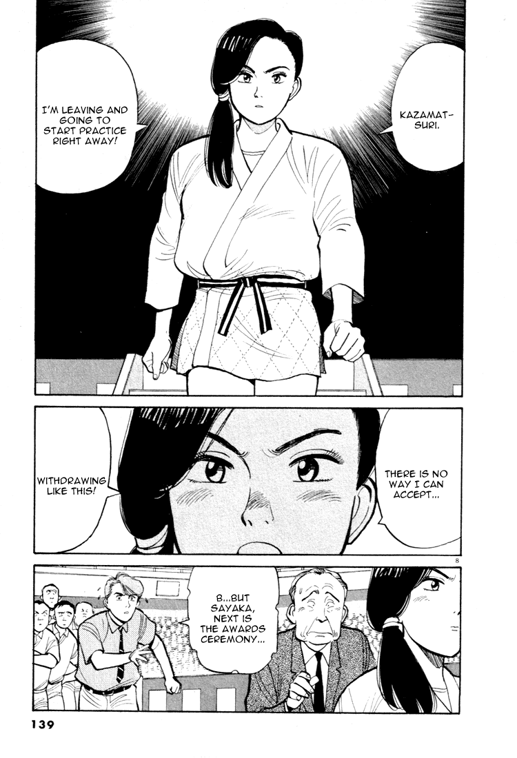 Yawara! Chapter 41.2 page 8 - Chapter 41 v2 : Go for It Hanazono!