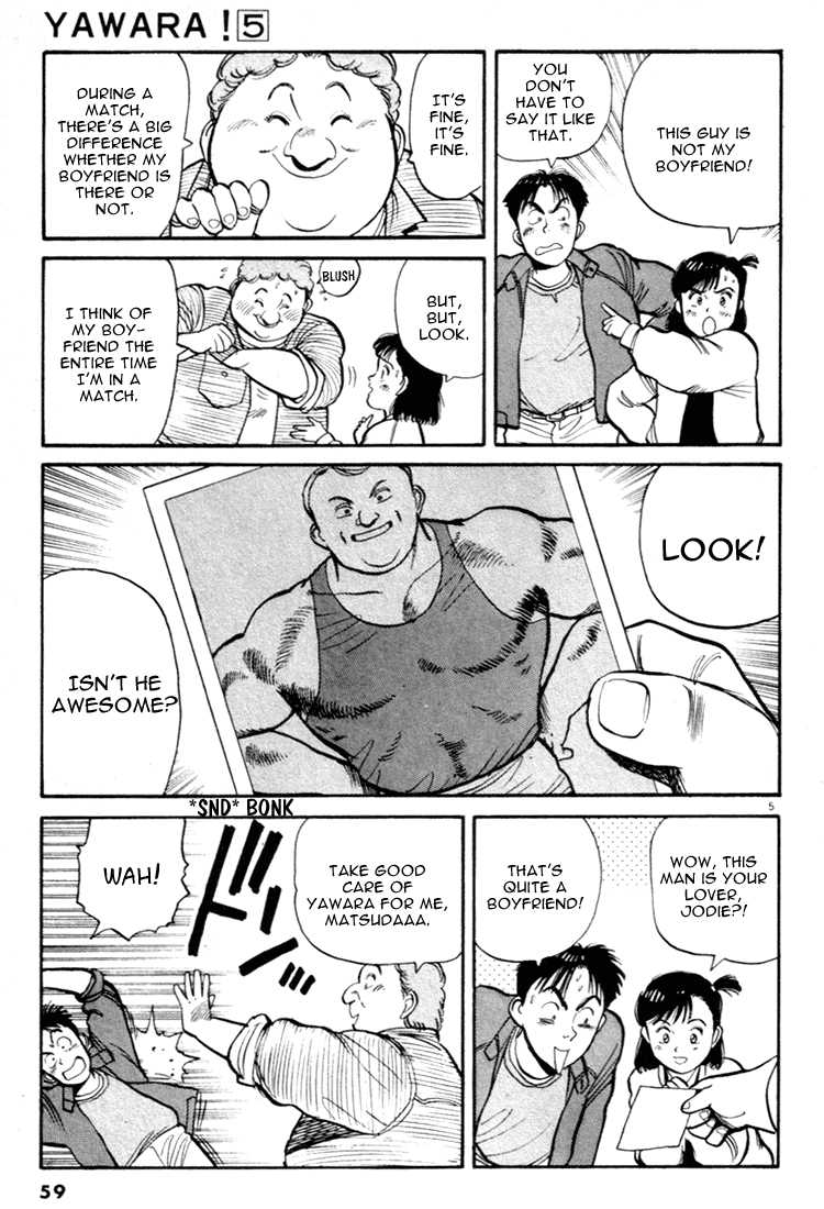 Yawara! Chapter 49.2 page 5 - Chapter 49 v2 : Goodbye, Jodie!