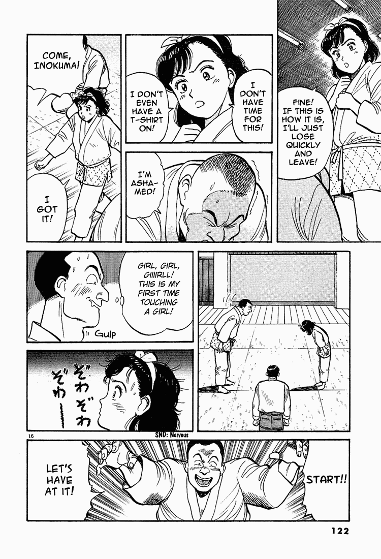 Yawara! Chapter 6.2 page 16 - Chapter 6 v2 : Judo Girl's First Real Battle