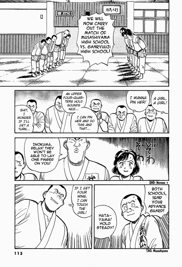 Yawara! Chapter 6.2 page 9 - Chapter 6 v2 : Judo Girl's First Real Battle