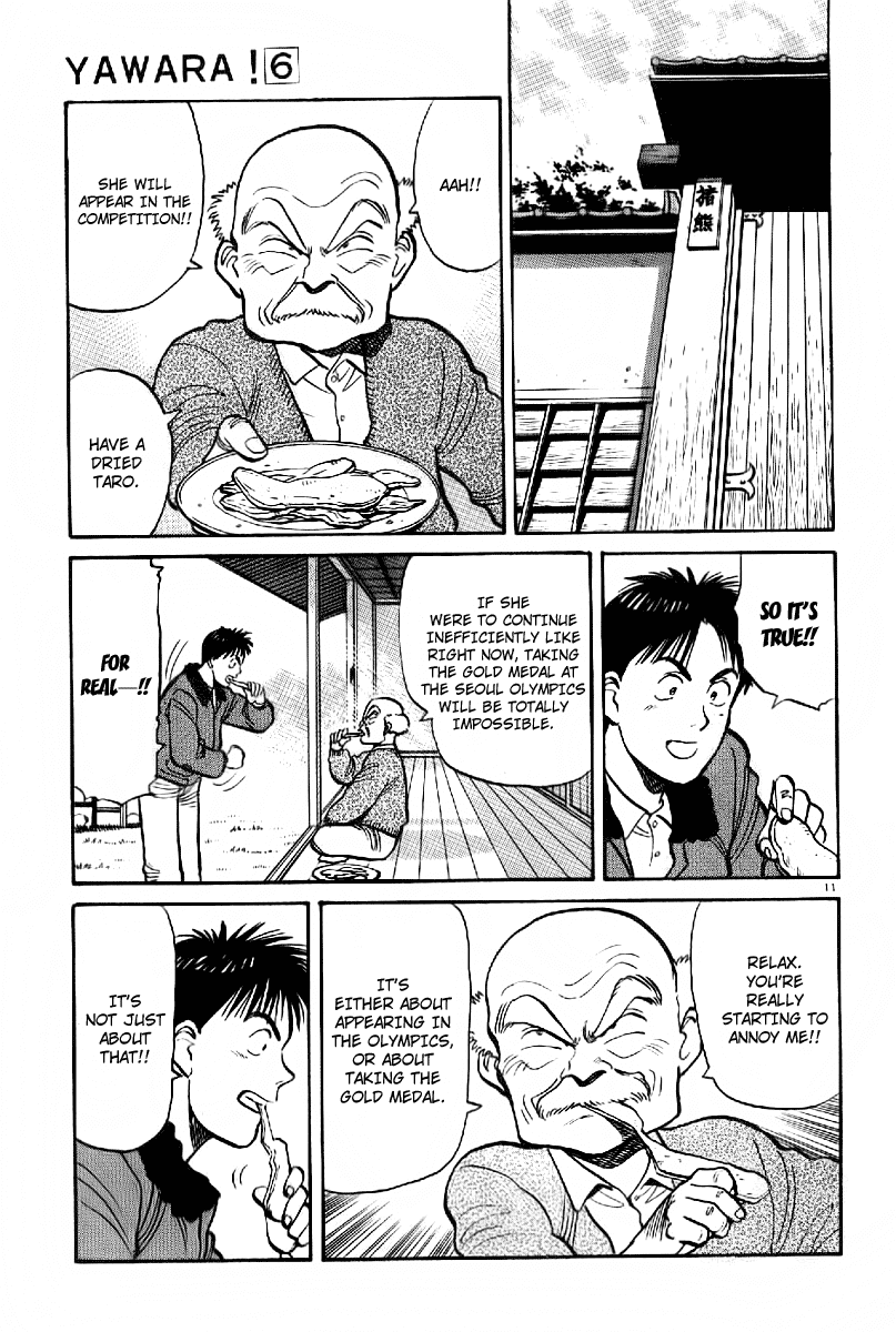 Yawara! Chapter 61.2 page 11 - Chapter 61 v2 : Despite Being in Love with Kazamatsuri-san