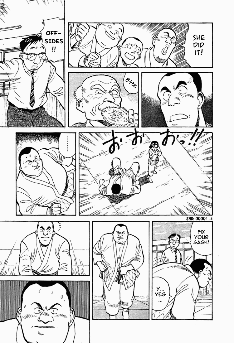 Yawara! Chapter 7.2 page 15 - Chapter 7 v2 : How is Ba-Gen-Se-Ru!