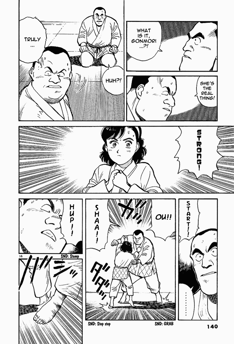 Yawara! Chapter 7.2 page 16 - Chapter 7 v2 : How is Ba-Gen-Se-Ru!