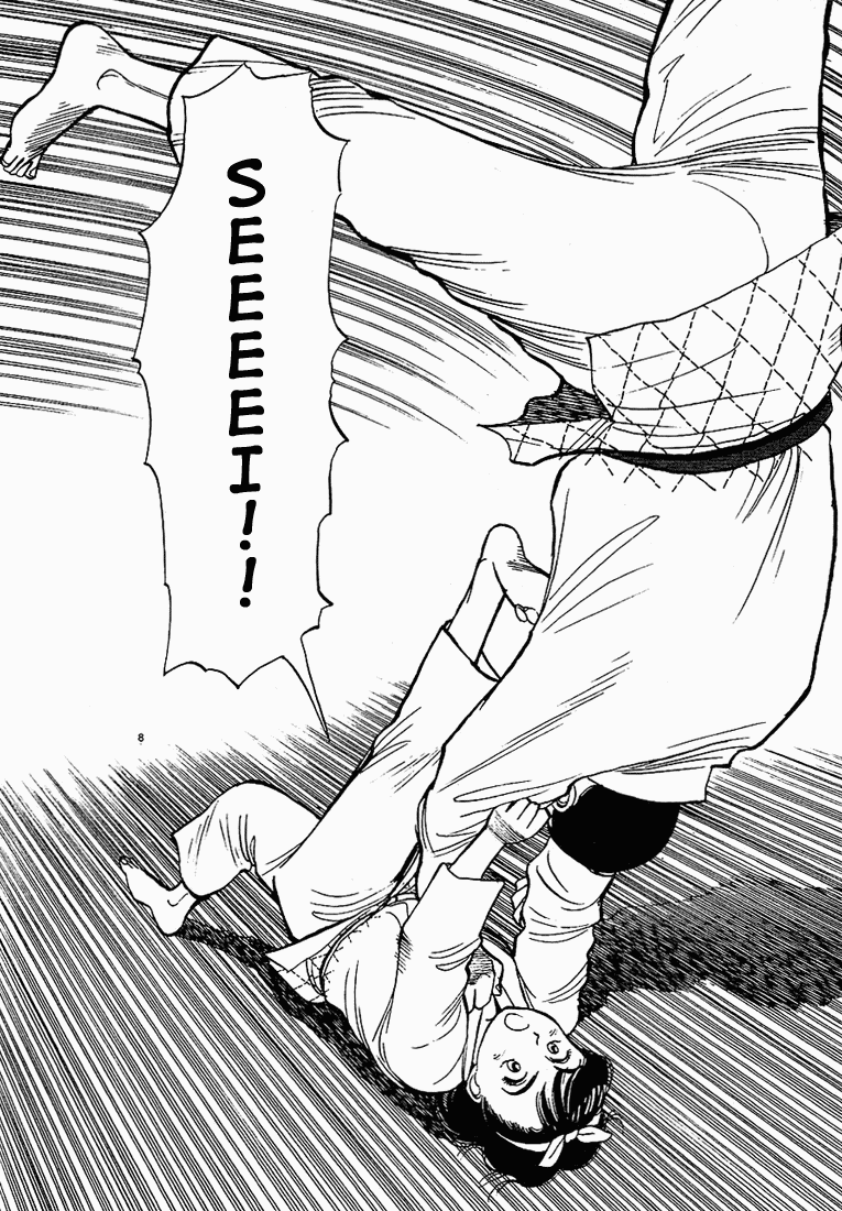Yawara! Chapter 7.2 page 8 - Chapter 7 v2 : How is Ba-Gen-Se-Ru!