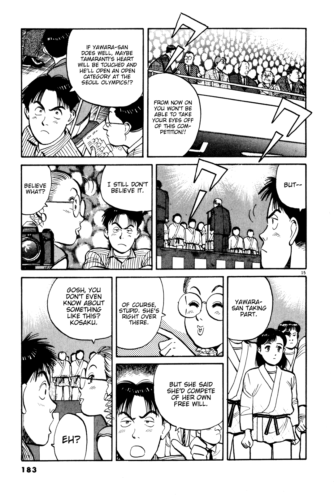 Yawara! Chapter 79.2 page 15 - Chapter 79 v2 : I'll Try to Take Part