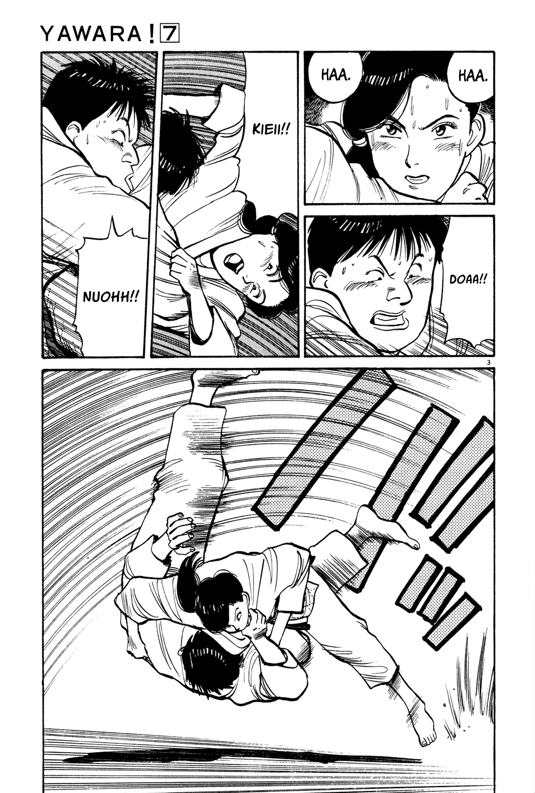 Yawara! Chapter 80.2 page 3 - Chapter 80 v2 : The First Step to Seoul