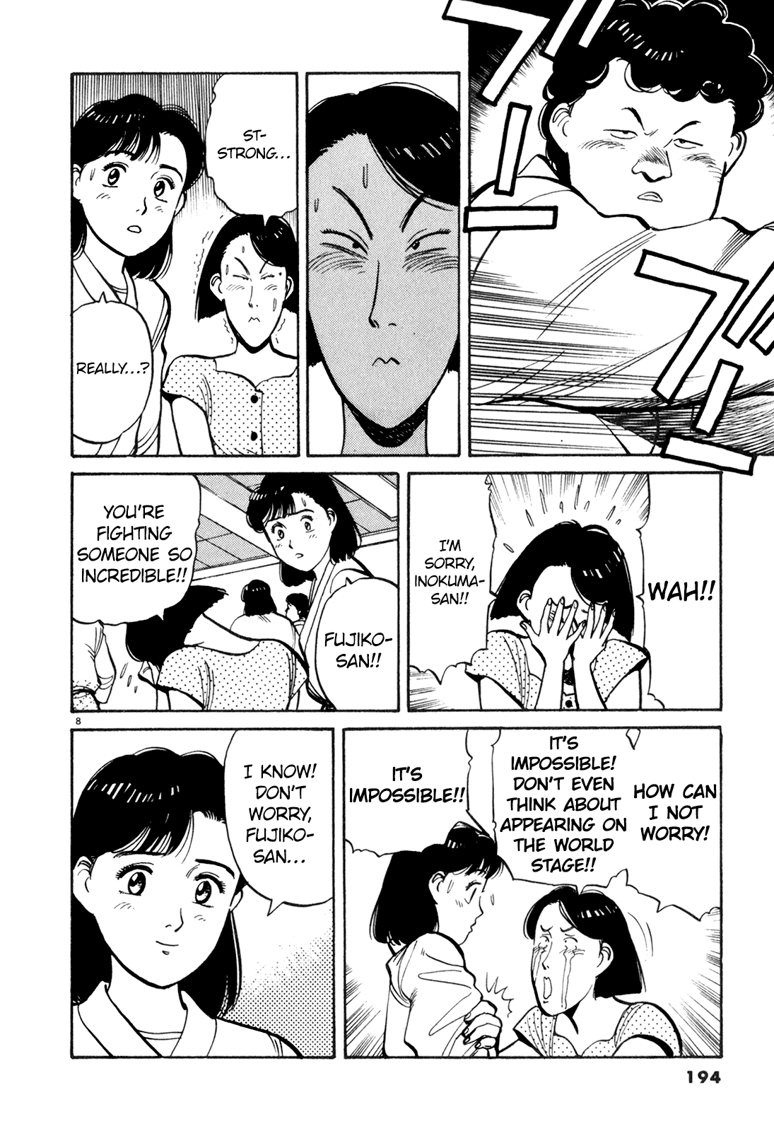 Yawara! Chapter 80.2 page 8 - Chapter 80 v2 : The First Step to Seoul