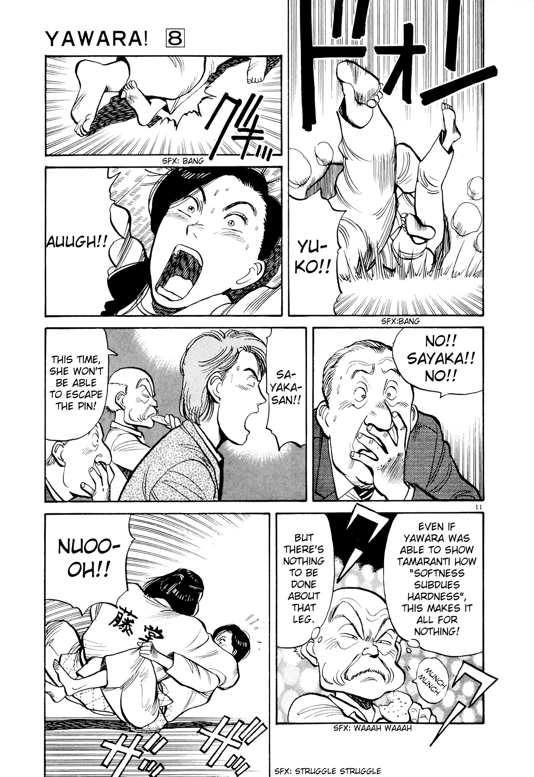 Yawara! Chapter 82.2 page 12 - Chapter 82 v2 : Miss Sayaka's Determination