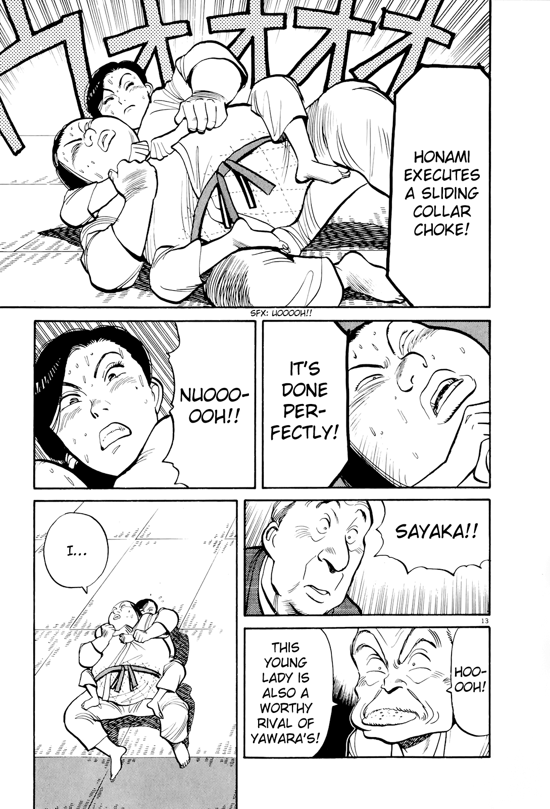 Yawara! Chapter 82.2 page 14 - Chapter 82 v2 : Miss Sayaka's Determination