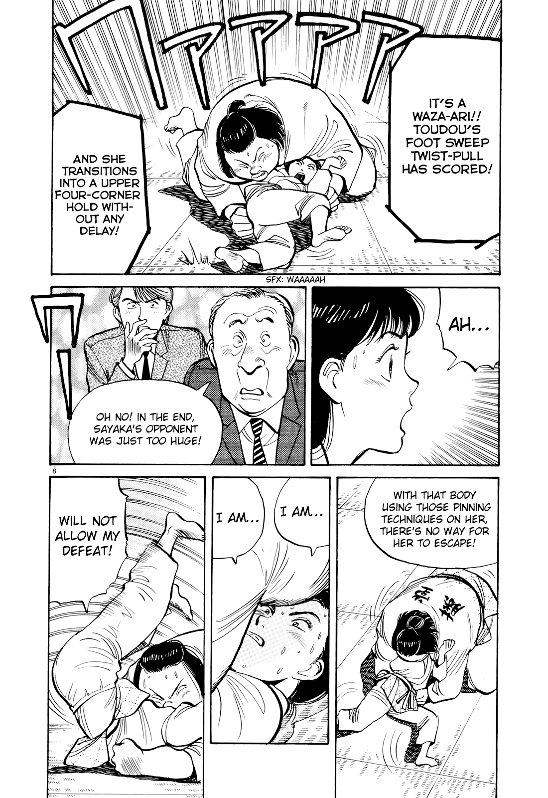 Yawara! Chapter 82.2 page 9 - Chapter 82 v2 : Miss Sayaka's Determination