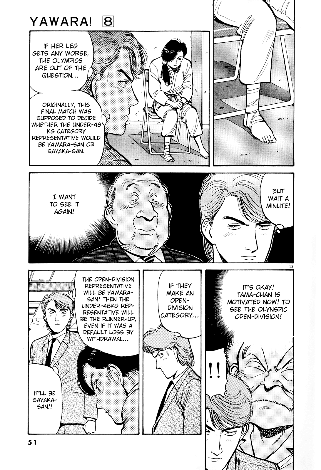 Yawara! Chapter 83.2 page 13 - Chapter 83 v2 : I Want to See It Again!