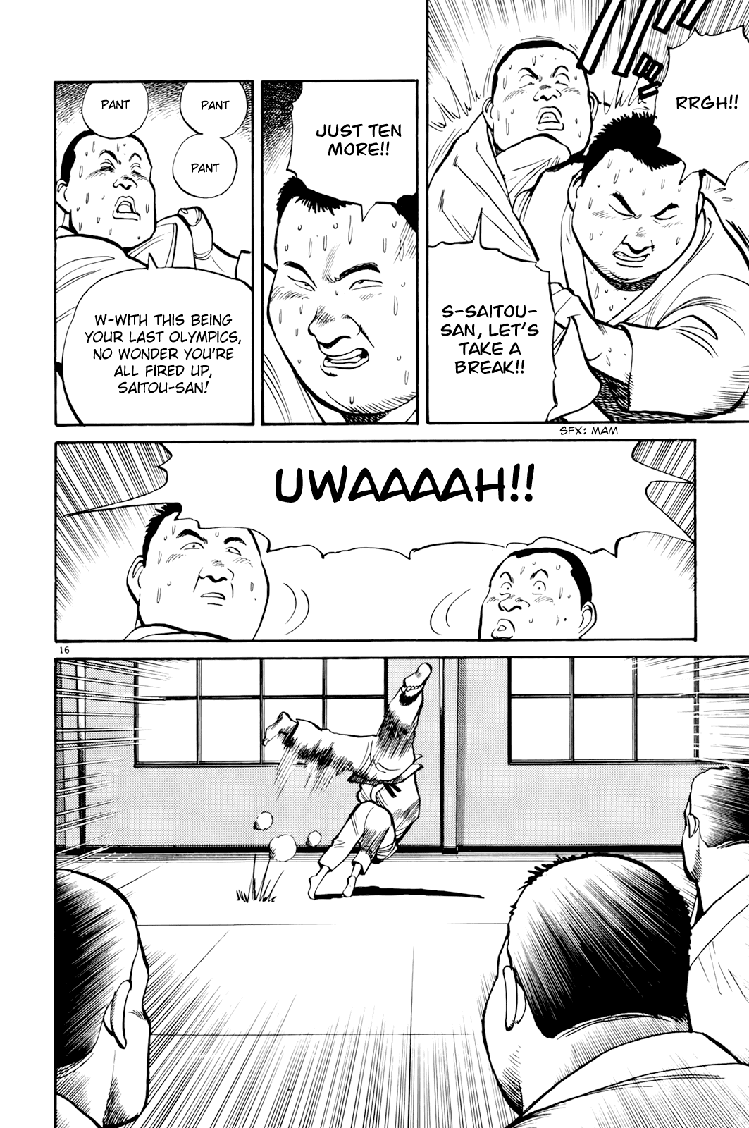 Yawara! Chapter 87.2 page 16 - Chapter 87 v2 : Training Camp Princess