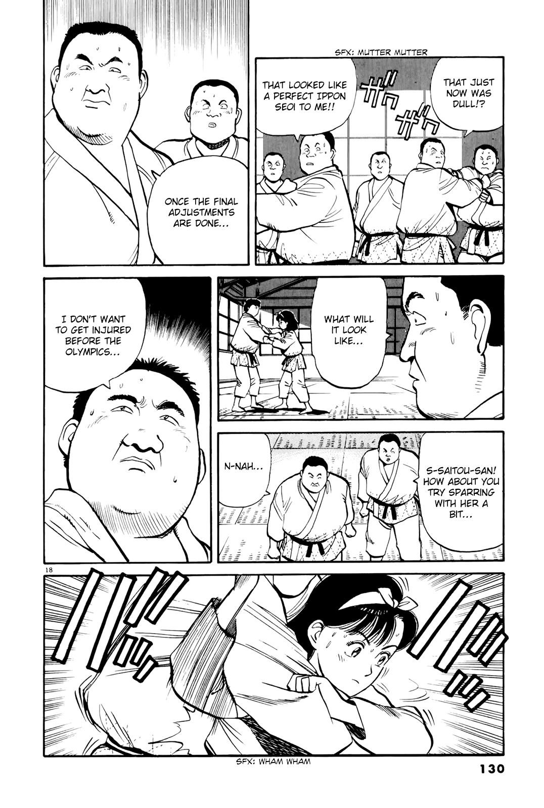 Yawara! Chapter 87.2 page 18 - Chapter 87 v2 : Training Camp Princess