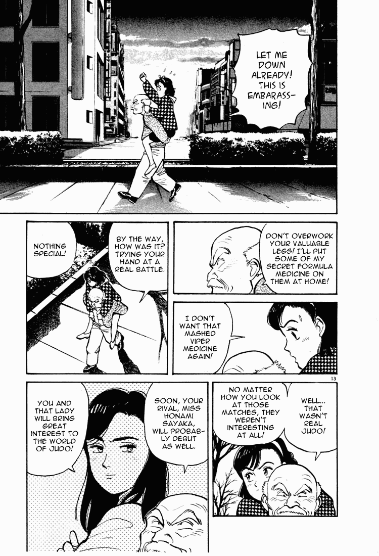 Yawara! Chapter 9.2 page 13 - Chapter 9 v2 : Kazamatsuri in Love