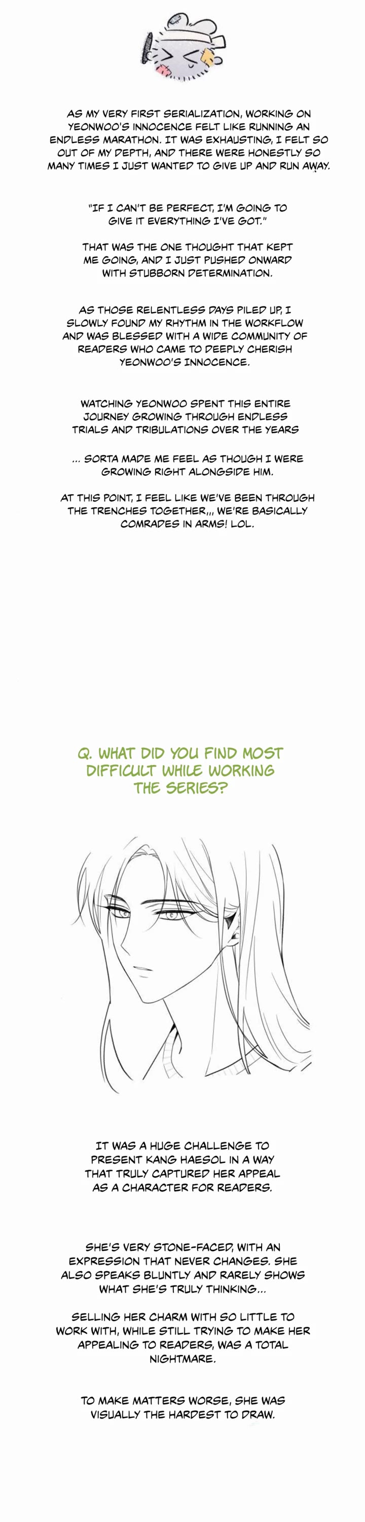 Yeonwoo's Innocence Chapter 225.5 page 8 - Chapter 225.5: Afterword [END]