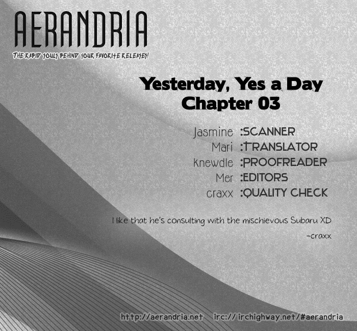 Yesterday, Yes a Day Chapter 3.2 page 3 - Chapter 3 v2