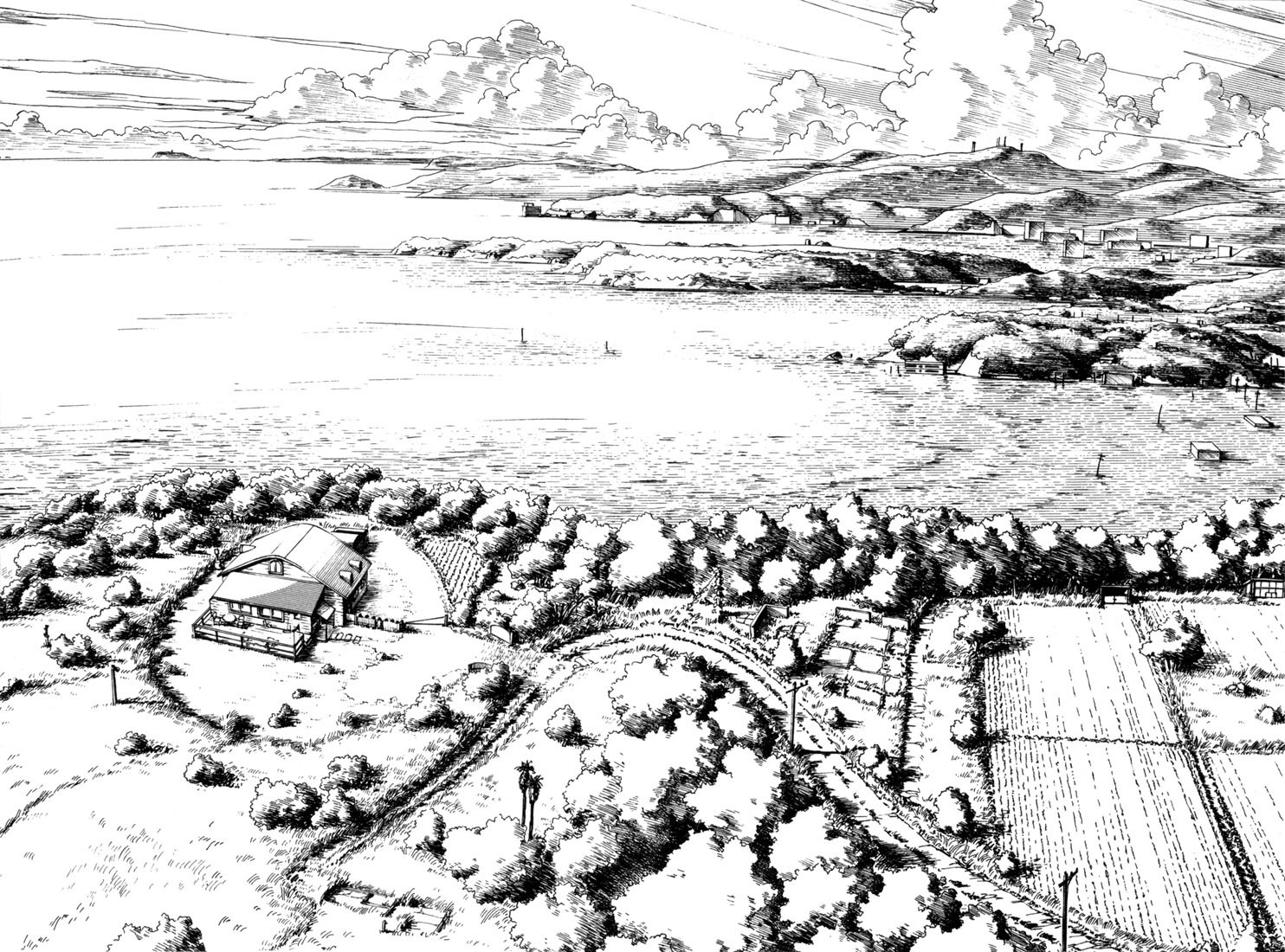 Yokohama Kaidashi Kikou Chapter 1 page 2 - Chapter 1: The Smell of Steel in the Evening