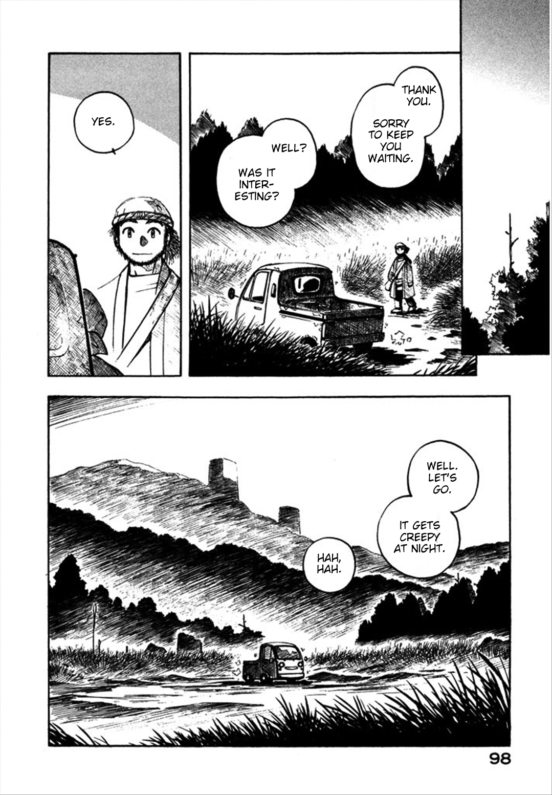 Yokohama Kaidashi Kikou Chapter 106 page 14 - Chapter 106: Road, Town, and Host