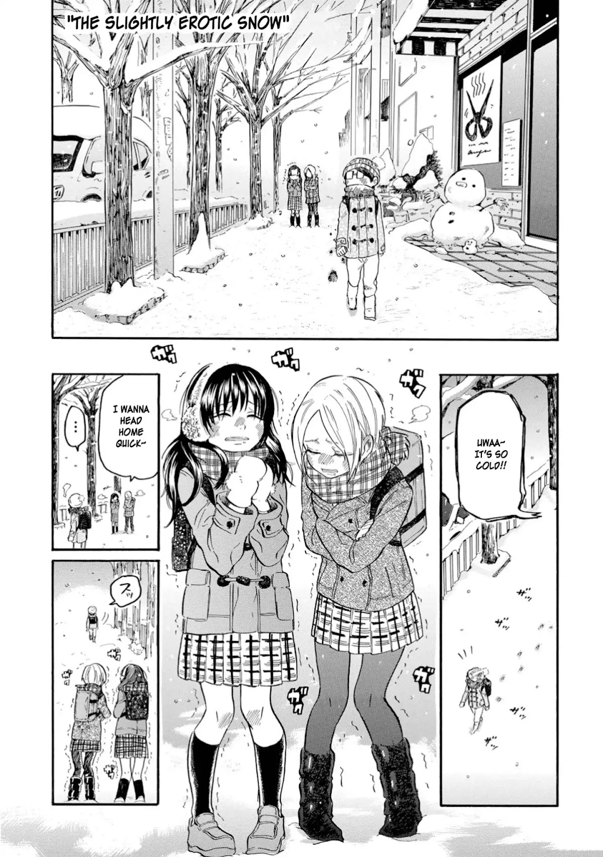 Yokoshima na Eguchi-kun Chapter 19 page 1 - Chapter 19: The Slightly Erotic Snow