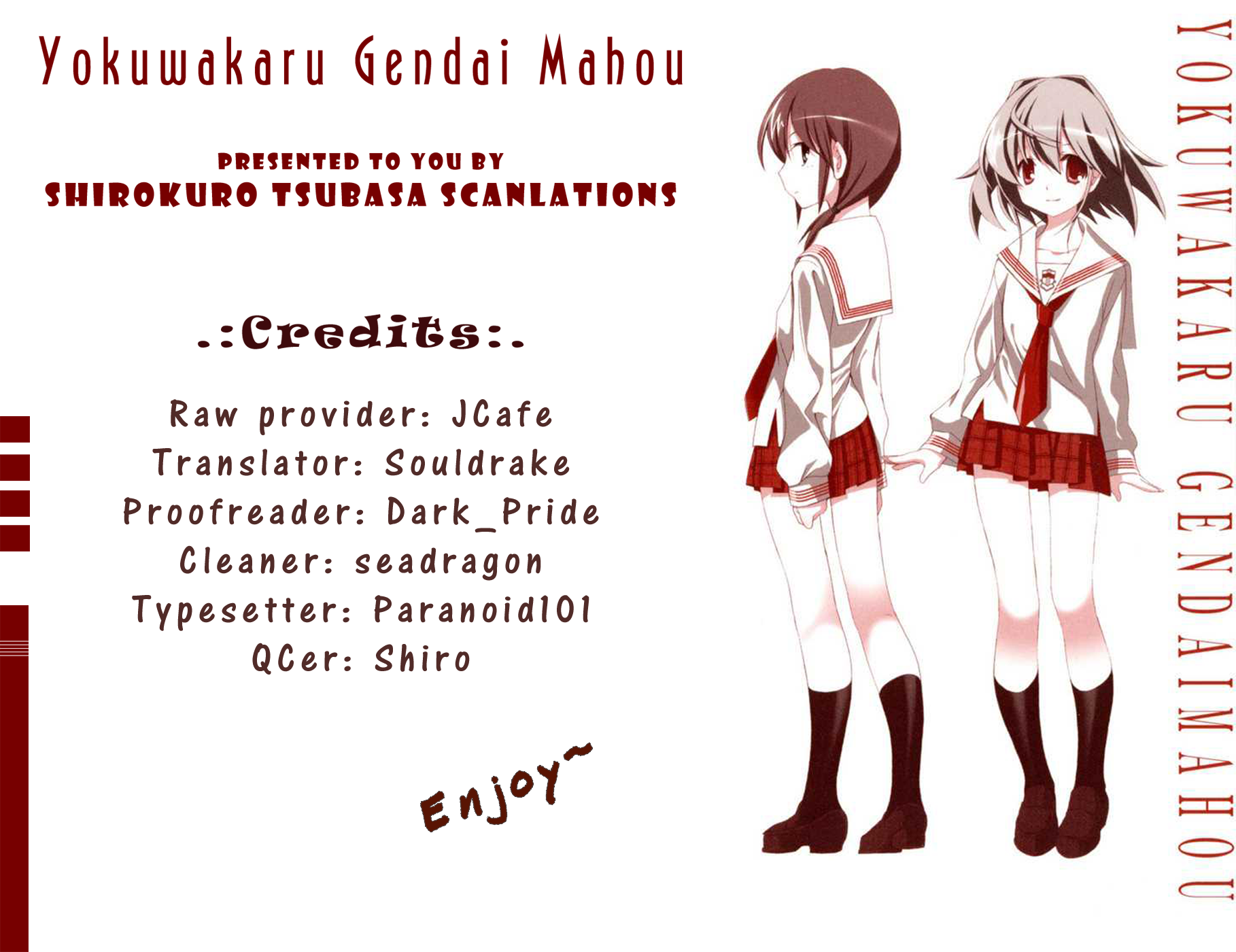 Yokuwakaru Gendai Mahou Chapter 0.2 page 9 - Chapter 0 v2 : Pilot Chapter